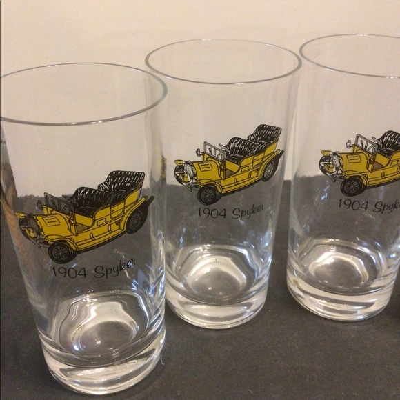 (4) Mid Century 5.5in 1904 Spyker Drinking glasses - Picture 2 of 4